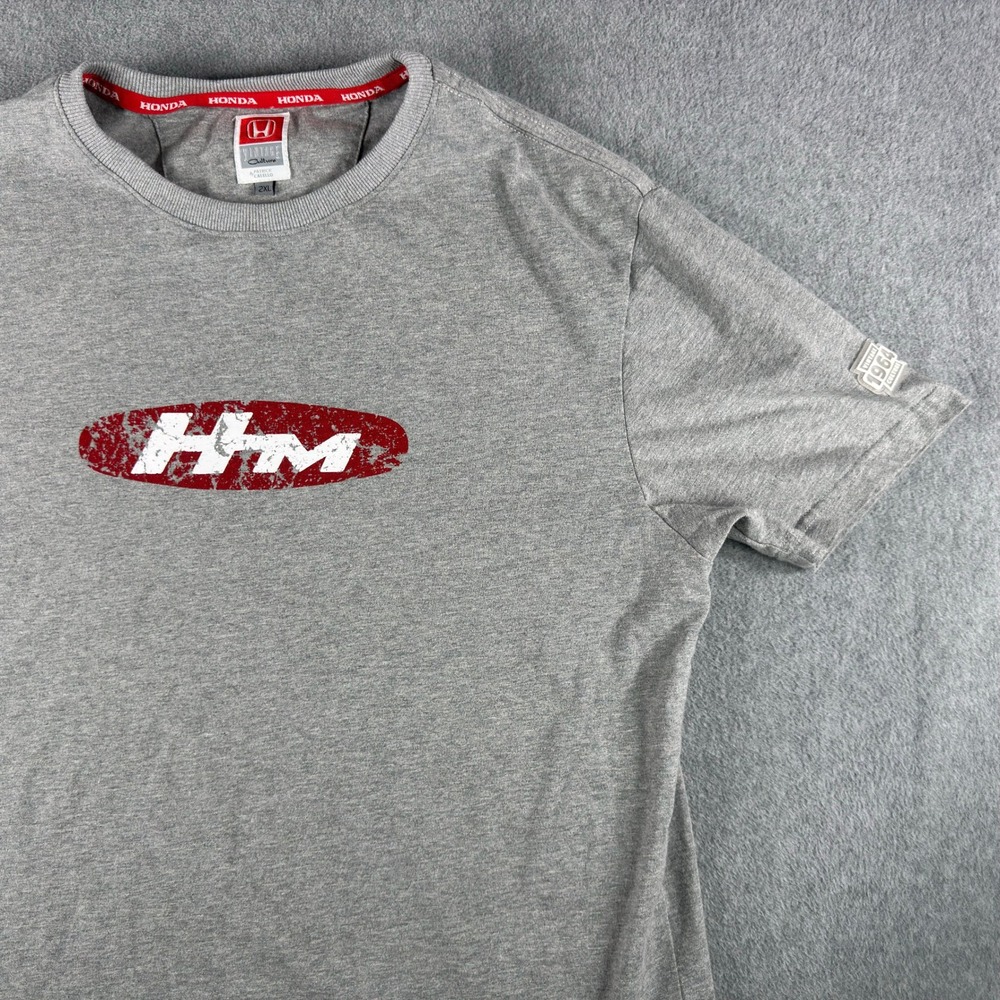Honda Vintage Culture Patrick Calello HM Logo Gray Graphic T-Shirt Mens 2XL